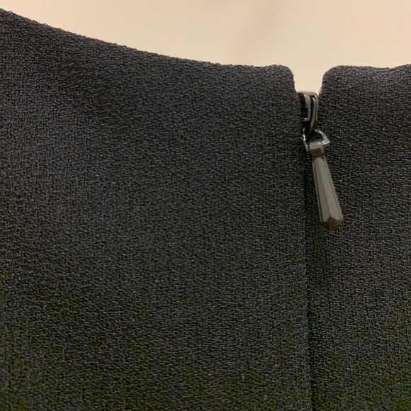 NWOT🖤LINDA ALLARD ELLEN TRACY FORMAL BLACK SLIT DRESS🖤ZIPPER BACK SZ PETITE 4 - Picture 8 of 12